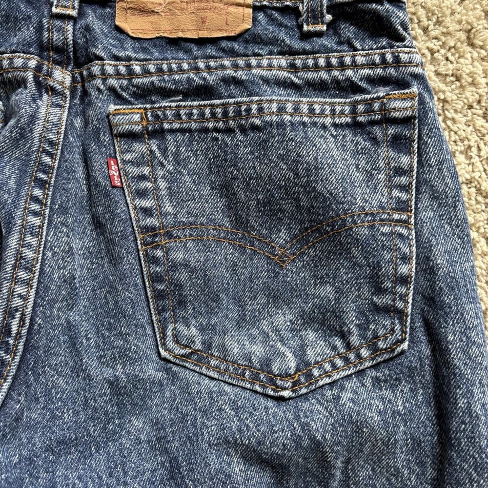 Vintage 90s Levi's Acid Washed Denim Jeans Men's 31x29 USA Made - Picture 4 of 9